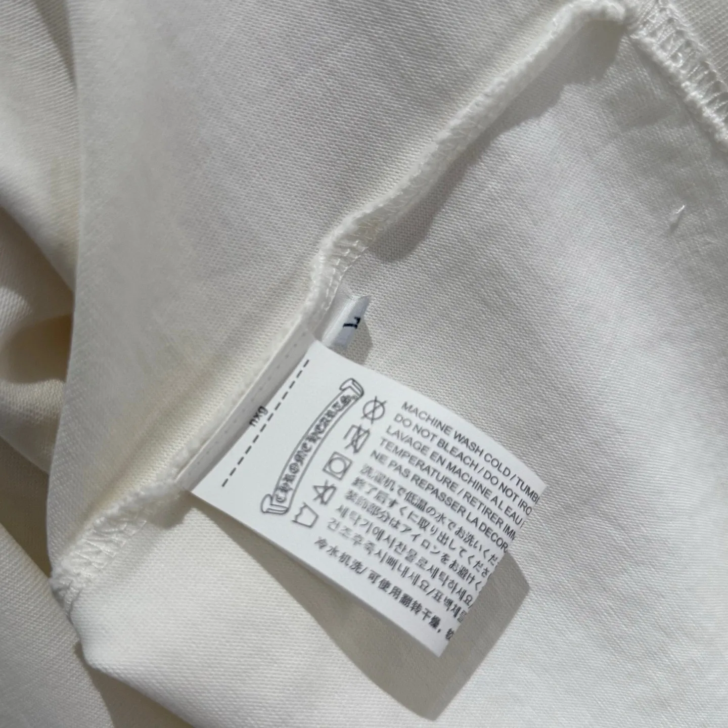 🅿️330 [Strict quality control] CH Croixin's new long-sleeved sweatshirt T-shirt. Heavy 340g double yarn fabric. Four flower positions on the front, back and left. Wash the whole garment twice. The four sides are frayed and torn. Heavy fabric. The neckline is made of icy Salona. Loose fit. Deep, wide and stylish. No deformation or shrinkage. 3 colors: black, white and gray. Size: M-2xl